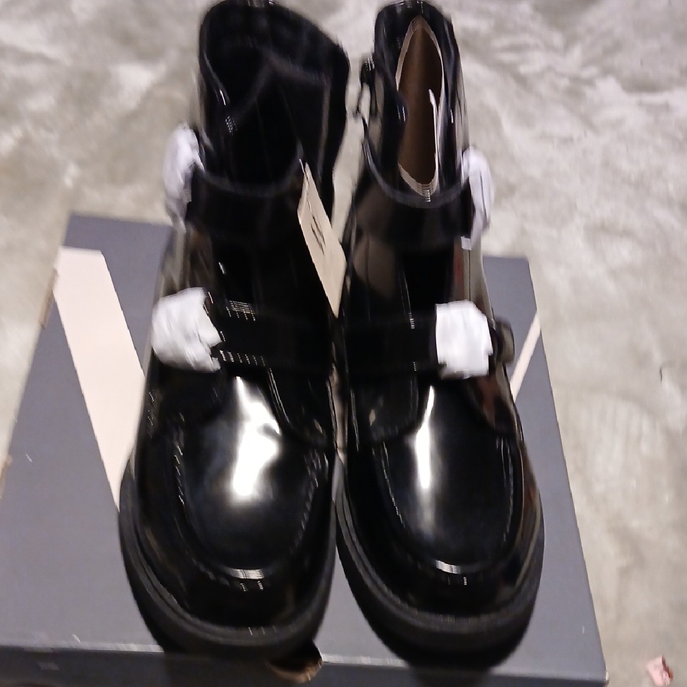 Worthington Black Chunky Sole Boots